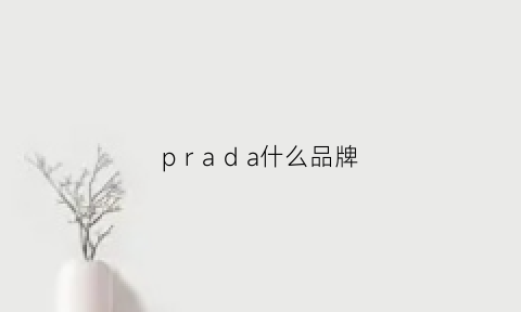 prada什么品牌(apc是什么牌子)